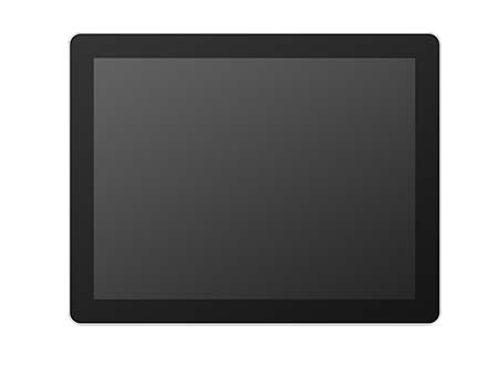19.0" ProFlat Touch Monitor, P-CAP, 250 nits, VGA/DVI/HDMI/DP, Black